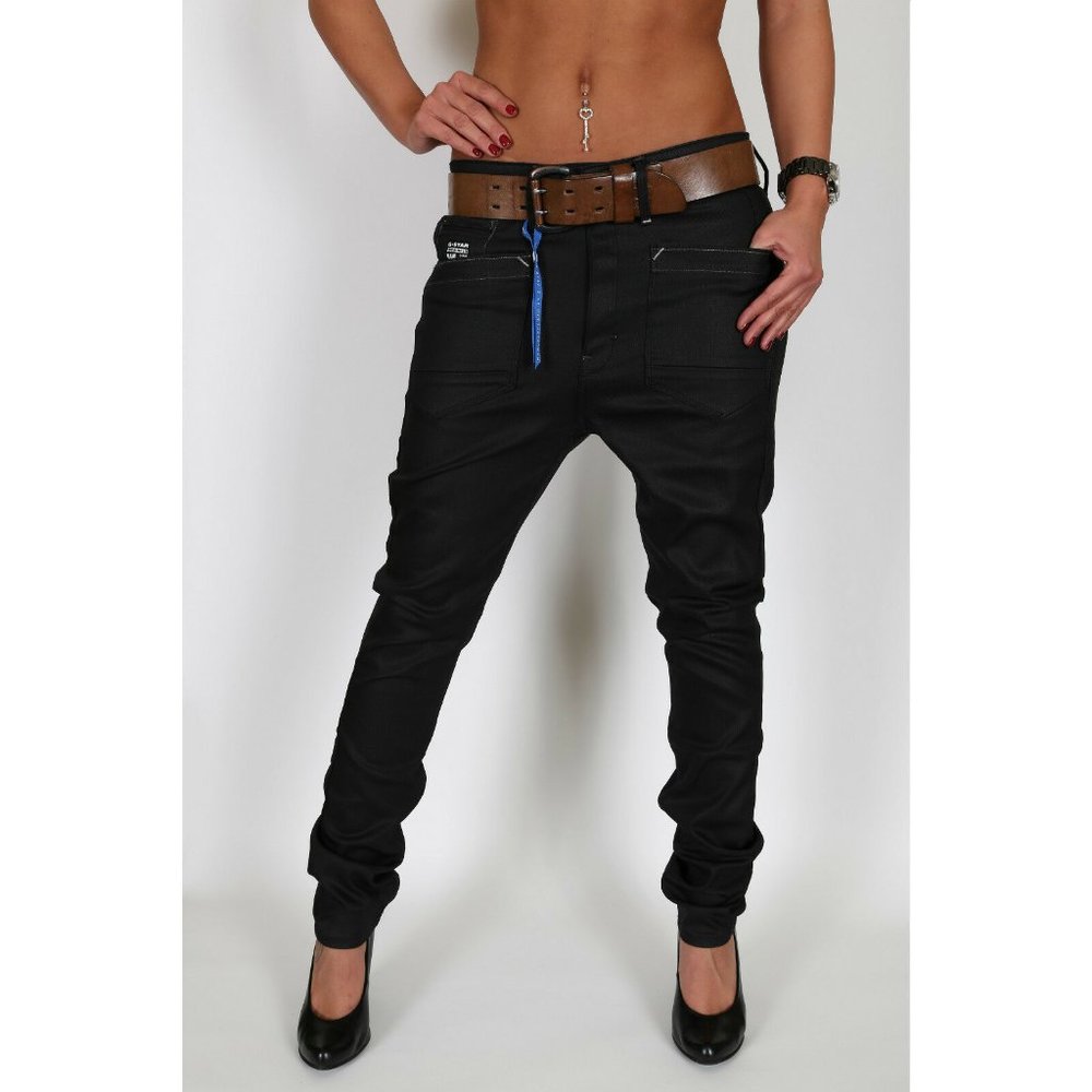 G-Star RAW Low T Loose Tapered Baggy Coated Jeans
